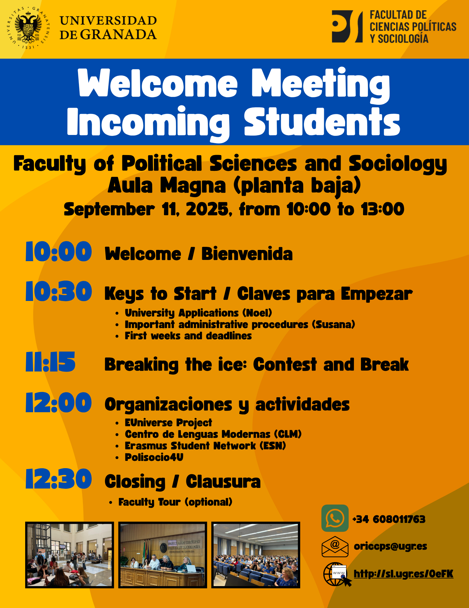 Faculty Welcome Meeting Poster