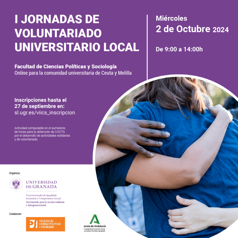 I JORNADAS DE VOLUNTARIADO LOCAL UGR- IMPLÍCATE I JORNADAS DE VOLUNTARIADO LOCAL UGR- IMPLÍCATE
